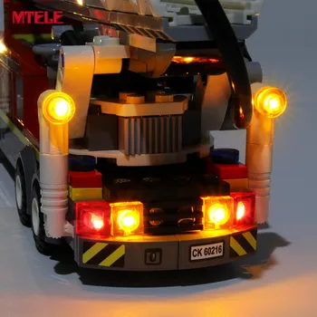 MTELE Prekės LED Light Up Kit MIESTO Serija, miesto Centre, ugniagesių Compatile Su 60216 (neįeina Modelis)