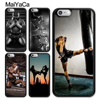 Muay Thai Kovos Atveju iPhone, 12 Mini Pro 11 MAX X XR XS MAX SE 2020 6S 7 8 Plius 5s Dangtis