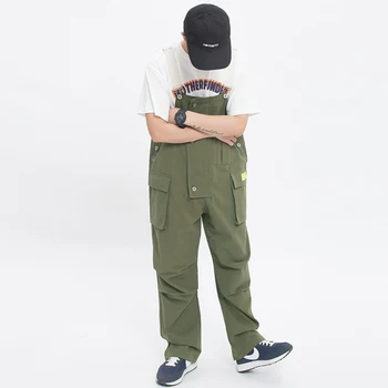 Multi-Pocket darbo drabužiai, vyriški Kietas Jumpsuits 