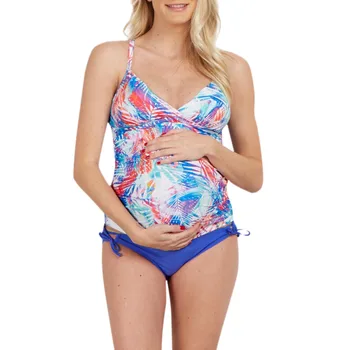 MUQGEW Vasaros Bikini Nėščioms Moterims Motinystės Vamzdelio Viršų spausdinti Bikini Nustatyti, maudymosi Kostiumėliai, Nėštumo maudymosi kostiumėlį, Maudymosi Kostiumą Paplūdimio