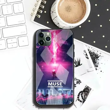 Muse grupės logotipas Telefono dėklas Grūdintas Stiklas iPhone 12 pro max mini 11 Pro XR XS MAX 8 X 7 6S 6 Plus SE 2020 atveju