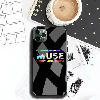 Muse grupės logotipas Telefono dėklas Grūdintas Stiklas iPhone 12 pro max mini 11 Pro XR XS MAX 8 X 7 6S 6 Plus SE 2020 atveju