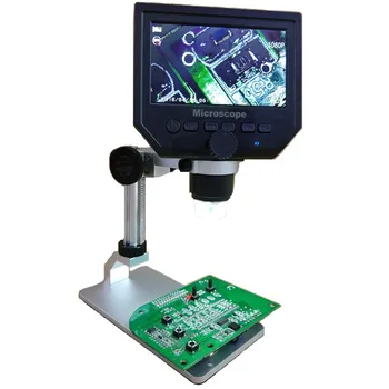 Mustool G600 Skaitmeninės 1-600X 3.6 MP 4.3 colių HD LCD Ekranas Mikroskopu Nuolat didinamasis stiklas su Lydinys Stovėti Versijos