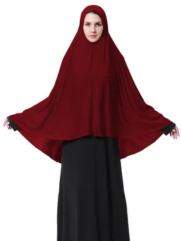 Musulmonų Juoda Veidą Padengti Niqab Burqa Variklio Dangčio Islamo Khimar Drabužius Ilgai Hijab Kilpinis Šalikas Moterims Skarelė Abaja Rūbeliai Kimono Arabų