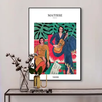 Muzika pagal Henri Matisse Drobė Menas, Plakatų Ir grafikos Klasikos Garsus Meno Drobė Paveikslų ant Sienos Menas Nuotraukas Cuadros