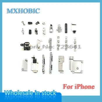 MXHOBIC 5sets/daug Vidinės Priedai iPhone 6 6S plius 5 5S 5c Viduje Smulkių Metalinių Dalių Laikiklis Laikiklis Skydas Plokštės Rinkinys Rinkinys