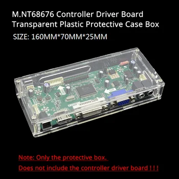 Mūsų TV/M. NT68676/PDP/2AV vairuotojo plokštė LED/LCD ekranas valdiklis lenta skaidraus plastiko apsaugos atveju