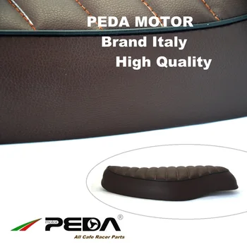 N3 PEDA Cafe racer sėdynės 54cm Derliaus Ruda SR HONDA Super Cub universalus Motociklas Retro Balno Asiento Sitz Sattel