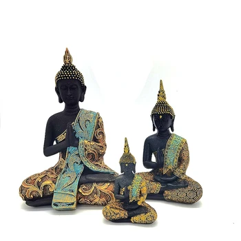 Namo Apdaila Budos Statula Rankų Žalia Dervos Tailandas Budos Skulptūra, Budizmo, Induizmo Fengshui Statulėlės Meditacija