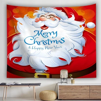 Namo Sienos Gobelenas Kalėdų Santa Claus Tenture Hipių Gobelenas Mandala Sienos, Kiliminė Danga, Antklodė, Lakštai Kalėdos Navidad Troba Dekoras