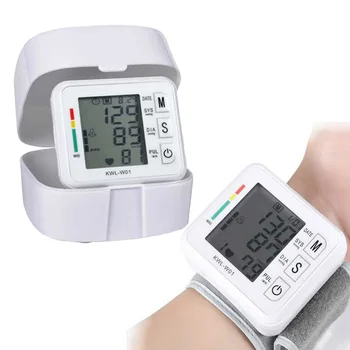 Namų sveikatos priežiūros kraujo spaudimo matuoklis Pulso matavimo įrankis Nešiojamas LCD žasto Kraujo Spaudimo Monitorius Kamertonas ' mašina