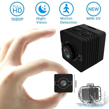 Nardymo Mikro Kamera SQ12 FULL HD 1080P infraraudonųjų SPINDULIŲ Naktinio Matymo Vandeniui Apvalkalas Vaizdo įrašymo Dviračių Sportas Šalmas Skaitmeninės Kišeninės vaizdo Kameros