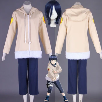 NARUTO Hinata Hyuga anime cosplay kostiumai, drabužiai mergaičių Sportinis kostiumas vaikams Suaugusių Moterų, Vyrų Kostiumas Helovinas dress Viršūnes kelnės