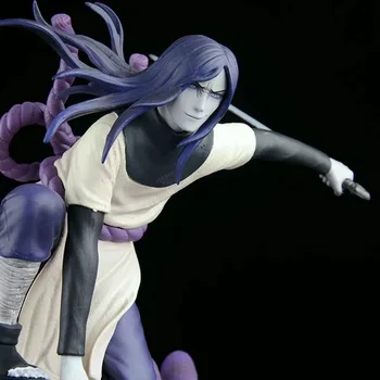 Naruto Shippuden GK Tris Legendinis Shinobi Orochimaru Veiksmų Skaičius, Anime Modelis 40cm PVC Statula Kolekcines Žaislas Figma Lėlės
