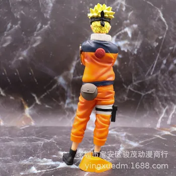 NARUTO Uzumaki Naruto Veidą,-Keičiasi Didelis Nuolatinis Ver. PVC Veiksmų Skaičius, Naruto Shippuden Kolekcines Modelis 24cm