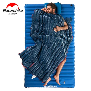 NatureHike CWM400 Žąsų Žemyn miegmaišį Suaugusiųjų Lauko Ultralight Turistinius Kempingas, Žiemos Šiltas Vokas miegmaišį Sustorėti