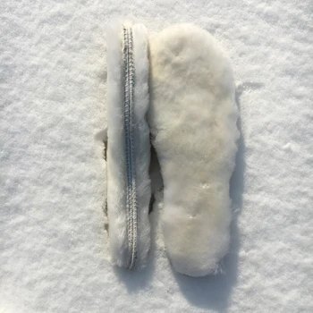 Natūralaus Avikailio Vidpadžiai Kašmyras Šilumos Shearling Sniego Batai, Batų Padas Tikro Kailio Vilnos Suaugusių Vaikų Žiemos Batai, Šilta, Negabaritinių