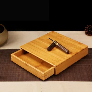 Natūralaus Bambuko Pu'er Arbatos Filtro Dėžutė Medienos Spalva Arbatos Dėklas Kung Fu Nustatyti Teaware Priedai arbatos laikymo dėžutė