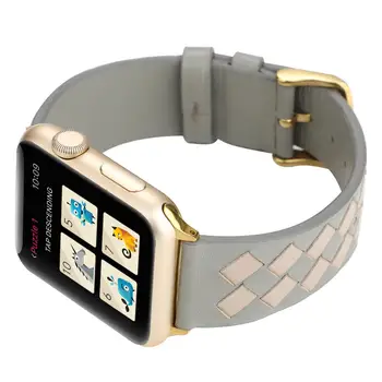 Natūralios Odos Dirželis Apple Watch band 44mm 40mm iwatch juosta 42mm 38mm watchband correa pulseira 