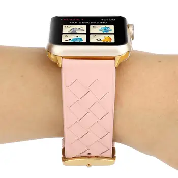 Natūralios Odos Dirželis Apple Watch band 44mm 40mm iwatch juosta 42mm 38mm watchband correa pulseira 
