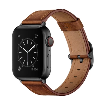 Natūralios Odos dirželis Apple watch band 44mm 40mm 42mm 38mm iwath correa apple watch band 44 mm serija 6/5/4/3/2/1 pulseira