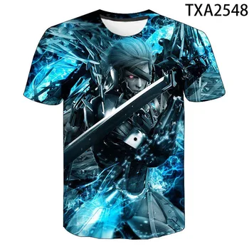 Nauja Vasaros Metal Gear Solid 3D marškinėliai Vyrams, Moterims, Vaikams Laisvalaikio Mada Streetwear Berniukas Mergaitė Vaikai Atspausdintas T-shirt Kietas Viršūnes Tee