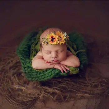Naujagimio Džiuto Fone Antklodė Baby Fotografijos Prop Stambusis Už Kanapės Sluoksnis Ju