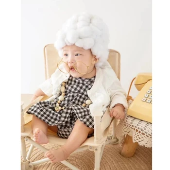 Naujagimio Fotografijos Rekvizitai Cosplay Močiutė Skrybėlę Baby Nuotrauka Šaudymo Drabužiai, Apranga