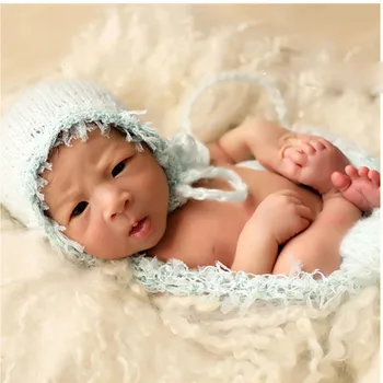Naujagimio Fotografijos Rekvizitai Priedai Minkštųjų Moheros Skrybėlę Nėrimo Naujagimių Skrybėlės Baby Nuotrauka Rekvizitai Kūdikiams, Kūdikių Kepurės Skrybėlės Fotografia