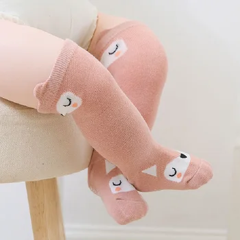 Naujagimio medvilnės kojinės kūdikiui berniukas mergaitė neslidus animacinių filmų viduryje, vamzdis grindų kojinės bamblys kojų šildytuvus kojų šildytuvus mergaitės