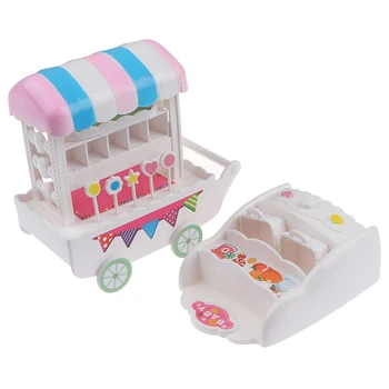 Naujas 1 Set Lėlės, Imitavimo Ledų Skaidrių Krepšelį Priedai Kabinetas Kabinetas Vaisių Plokštė Žaislas Lėlės Accesory