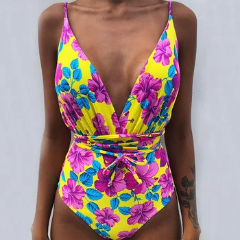 Naujas 2019 Seksualus Vientisi Maudymosi Kostiumėlį Moteris Backless Bodysuit Brazilijos Monokini Maudymosi Kostiumėliai Moterims, Maudymosi Kostiumą, Plaukimo Paplūdimio Drabužiai