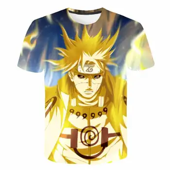 Naujas 2020 metų Vasaros 3D Naruto marškinėliai Vaikų Mados Streetwear Hip-Hop Harajuku 3D Spausdinimo Naruto marškinėliai Drabužių Viršų