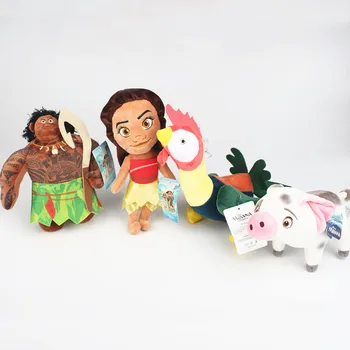 Naujas 20cm Filmą Moana Princesė Maui Moyana Hei Pua Pliušiniai Žaislai Vaiana Įdaryti Lėlės Vaikams Dovanos Vaikams