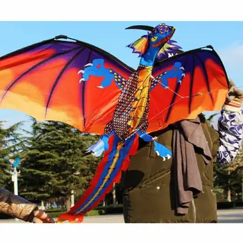NAUJAS 3D Dragon 100M Kite Vieną Liniją Su Uodega Aitvarai Lauko Įdomus Žaislas, Aitvaras Šeimos Lauko Sporto Žaislas Vaikams, Vaikai