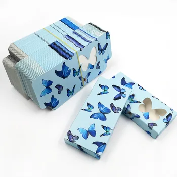NAUJAS 50/vnt Tuščias Blakstienos Pakuotės Minkšto Popieriaus Blakstienų Dėžutės Dizainas drugelis 25MM Juostelės Blakstienos 3D Mink Blakstienas Be dėklo