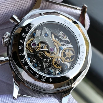 Naujas Atvykimo 1963 Chronograph Safyras 38mm Laikrodžiai Mens Mechaninė Vertus Vėjo ST1901Movement Pilotas Chronograph Watch Vyrų 2020 m.