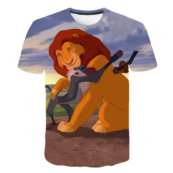 Naujas Atvykimo Animacinis Liūtas Karalius Marškinėliai Vaikams Drabužių Berniukų Drabužiai Mergaitėms Palaidinukė Anime Marškinėliai Mados Marškinėlius Mergina Viršūnes Tee