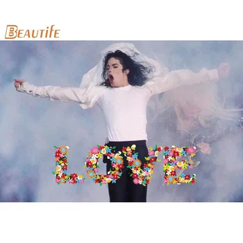 Naujas Atvykimo Michael Jackson plakatas Audinio, Šilko Plakatas Namų Puošybai Sienos Meno Audinio Plakato spauda 40x60cm,50X75cm,60X90cm