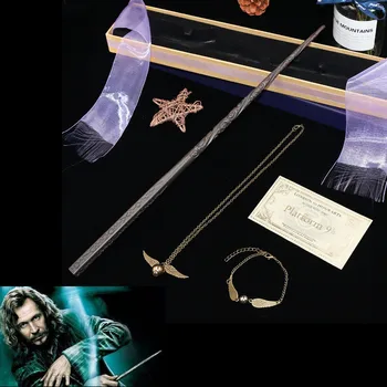 Naujas Atvykti Metalo Geležies Branduolys Sirius Black Lazdelė ha Magija Stebuklinga Lazdelė, Elegantiškas Juostelės, Dovanų Pakavimo Dėžutė