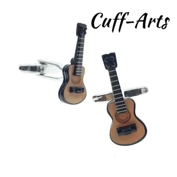 Naujas Aukštos Kokybės vyriški Serijos Gitara rankogalių segtukai Senovinių muzikos simboliai rankogalių segtukai Papuošalai C10128