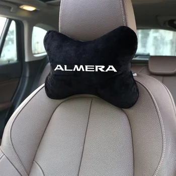 Naujas Automobilio sėdynės diržo apsaugos ir pagalvėlės, skirtos Nissan Almera 2009-m. išlaikyti šiltas pliušinis pečių trinkelėmis ir kaklo raštas Priedai