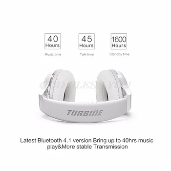 Naujas Bluedio Uraganas H Bluetooth 4.1 Belaidės Stereo Ausinės Ausinė Patogi Nešioti Lašas Laivybos