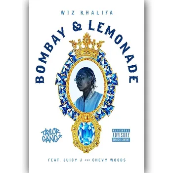Naujas Bombay & Limonado Wiz Khalifa feat-Šilko Meno Plakatas Siena Lipdukas Apdailos Dovana