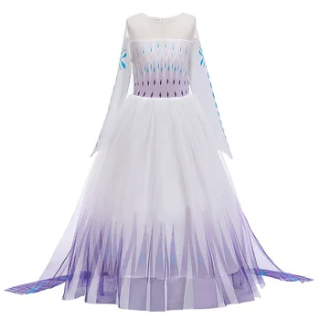 Naujas Cosplay Princesė Mergina Suknelės 2 Elsa Anna Suknelės Mergaitėms Festivalis Šalis Mergaičių Dress Sniego Karalienė Fantazija Kūdikių Kostiumas