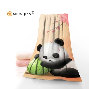 Naujas Custom Panda Rankšluostį Spausdinti Medvilnės Veido/Vonios Rankšluosčiai Mikropluošto Audinio, Vaikams, Vyrams, Moterims, Dušas, Rankšluosčiai