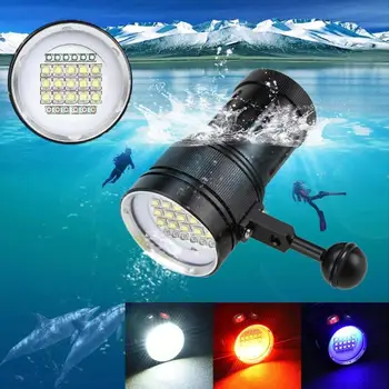Naujas DP15 Nardymas po vandeniu 100M XM-L2 LED Vaizdo Kamera, Fotografijos, Šviesos, Žibintuvėlis, Žibintuvėlis A15