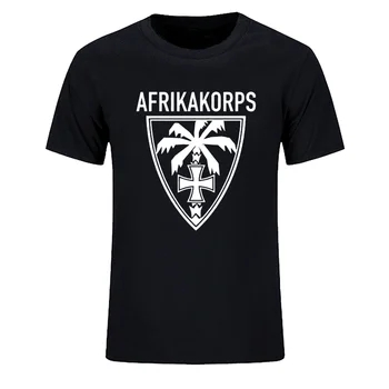 Naujas est trumpomis Rankovėmis T Marškinėliai Vyrams Maglietta Afrika Korps Palmių Vermachto Deutschen Heeres Gruppe T-Shirt