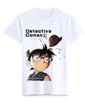 Naujas Garsaus Anime Detective Conan T Marškinėliai Vyrams trumpomis Rankovėmis Conan Anime T-shirt Kietas Viršūnes Tees