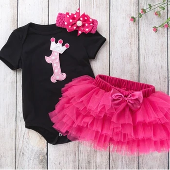 Naujas gimęs komplektus naujagimiui merginos 3pcs dovanų rinkiniai tutu sijonas + romper drabužius set + lankelis mergina kūdikio gimtadienio nėrinių minkštas mielas